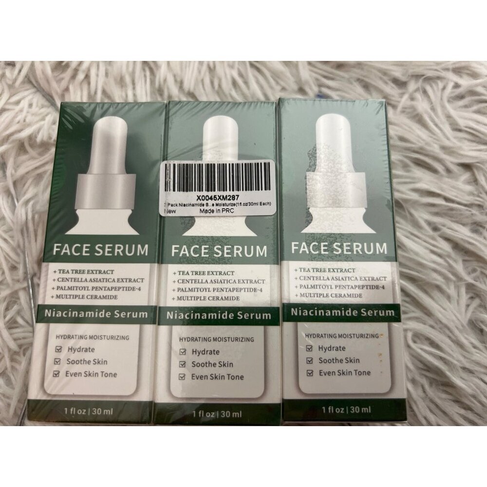 3 Pack Niacinamide Face Serum with Tea Tree & Centella Asiatica Anti Aging